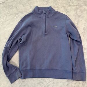 Vineyard Vines Girl Purple Zip-Up Sweater, S